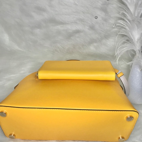 🌺MICHAEL KORS 3Pcs JASMINE YELLOW EMMY SATCHEL SET - Picture 4 of 8